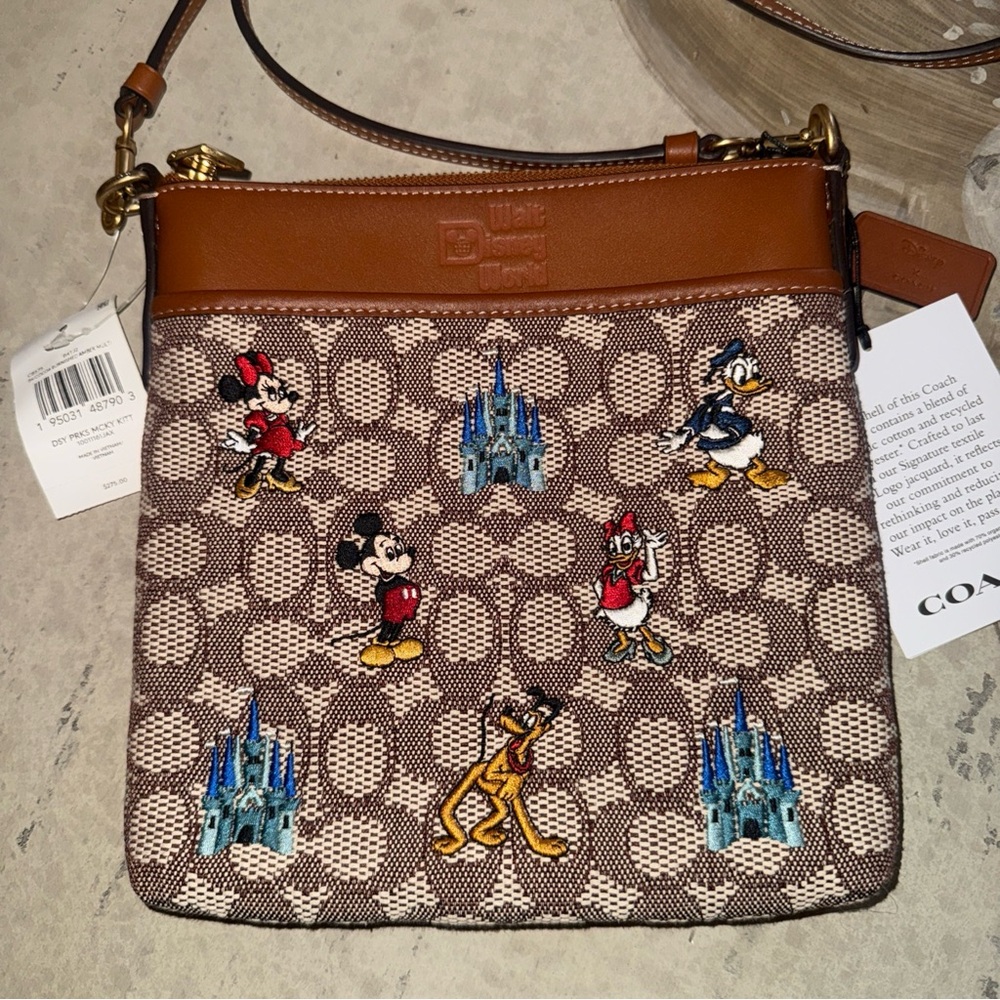 Coach X Disney 50th Kitt Messenger and Wallet NWT Mickey & Friends
